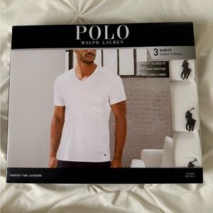 polo ralph lauren slim fit cotton v neck t shirts